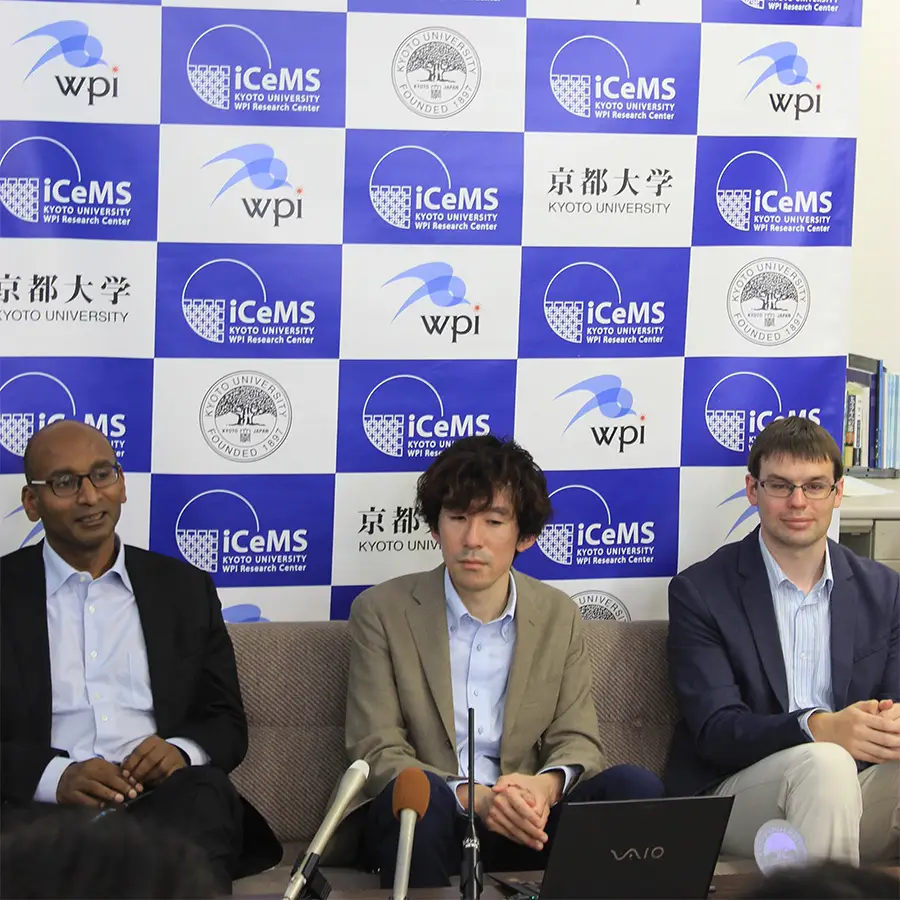 Pureosity press conference at Kyoto University in 2019
